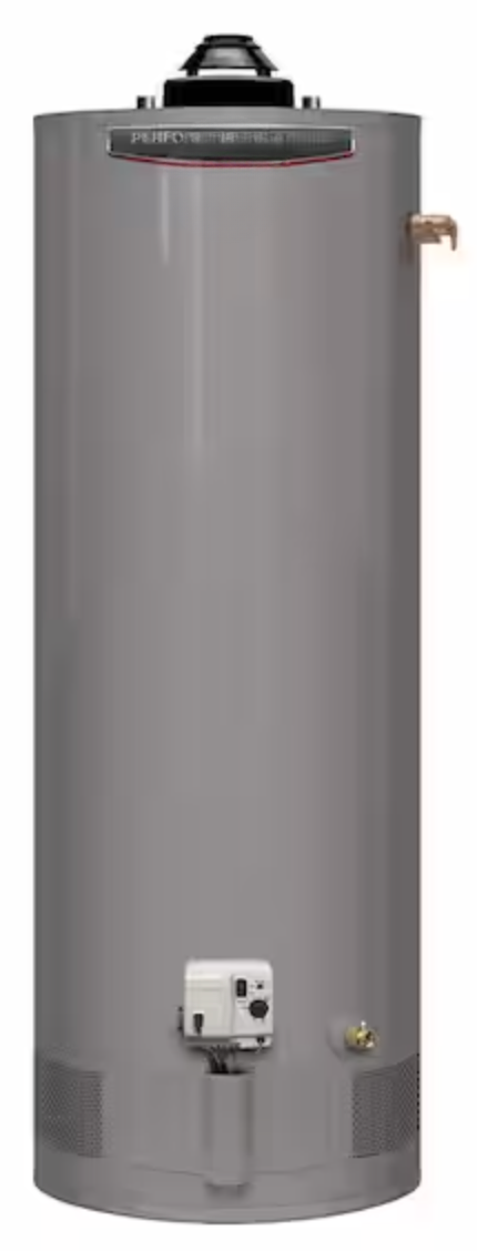 50 Gallon Performance Platinum Tall Powered Damper Natural Gas Water Heater