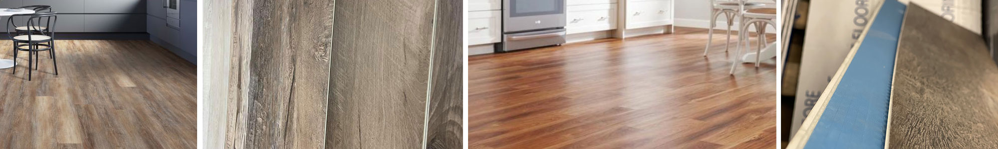 Collage of flooring products.