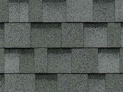 Example of wrapped shingles in Dual Grey.